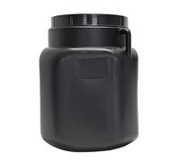 Fût carré de 20 l - Noir - À col large - Convient à un usage alimentaire - Pour le camping
