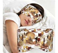 Fût de bière et de vin, Masque de sommeil pour la maison, les voyages et le travail posté, couvrant entièrement les yeux et bloquant la lumière