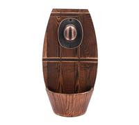 Fût de bière mural - Décapsuleur vintage avec collecteur de bouchons - Cadeau pour les amateurs de bière - Utilisation comme décoration de bar (chapeau de cowboy)