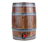 Fût de fête 5L avec robinet, aspect bois