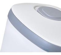 Fût de Riz Boîte de Stockage Fermeture Solide Palier Plastique Réservoir de Farine Accessoires Cuisine Gris 5KG : 26x21x17cm/10.2x8.3x6.7in