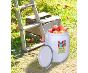 Fût de stockage, 50 litres, plastique, blanc