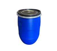 NEGOMIX - FUT Bidon 60 litres Bleu à Ouverture Totale Couvercle Amovible Neuf Alimentaire