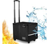 futaiphy Chariot à roulettes ignifuge pour transporter vos documents en toute sécurité, boîte à roulettes transportable pour l'enseignement et le bureau