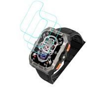 Futanwei Baolubao Lot de 3 films protecteurs d'écran HD transparents et souples en PET [anti-traces de doigts] [Anti-rayures] [Sans bulles] Compatible avec Blackview Baolubao W80 Pro Smartwatch