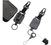 Futanwei Mousqueton anti-perte pour Garmin inReach Messenger Plus, Messenger, Mini 3 Plus, Mini 3/2 Satellite Communicator | Porte-clés rétractable avec sangle à anneau fendu