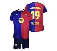 Futbol Club Barcelona T-shirt et pantalon Lamine Yamal 19 Saison 2024/2025 - Réplique officielle sous licence - Enfant, Bleu/grenat, 12 ans