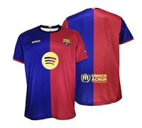 Futbol Club Barcelona Camiseta Adulto 1a Equipación 24-25 Chemise, Bleu/Bordeaux, L Mixte