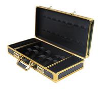 Futchoy Malette coiffure professionnel Malette barber coiffeur Mallette à outils professionnelle pour coiffeur et salon de coiffure + verrouillage par mot de passe (or)