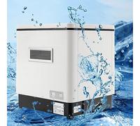Futchoy - Mini lave-vaisselle compact - 6 couverts - Acier inoxydable - Blanc