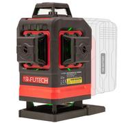 Futech Multicross 4D 18VMAX Laser À Lignes Croisées Électronique - Vert - 4 Lignes - IP54