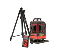 Futech Multicross 4D 18VMAX Laser Électronique À Lignes Croisées Avec Trépied Et Télécommande - Vert - 4 Lignes - IP54