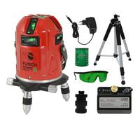 FUTECH Multicross 8 HPSD Laser À Lignes Croisées Dans Un Coffret - Vert - 50 M Avec Récepteur (en Option) - 8 Lignes