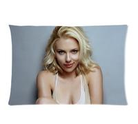 Futefew Soft Pillow Case Cover 20*30 Inch (Twin sides)Zippered Pillowcase Sexy Beauty Scarlett Johansson Pattern Popular Design