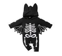 FUTERLY Deguisement Chauve Souris Bebe, Deguisement Halloween Bebe, Costume Halloween Bébé, Tenue Halloweens Bébé, Vetement Halloweens Bebes, Deguisement Squelette Bébés, 0-3 Mois