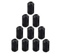 Futheda 10 pcs 3 mm de diamètre intérieur à Anneau de ferrite Core Anti-interférences Haute fréquence Filtre RFI EMI Noise Suppressor Clip de câble Noir