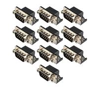 Futheda 10 Pcs Dr9 RS232 9pin Mâle à Souder Connecteur Jack Socket PCB à 90 Degrés pour Interface Informatique
