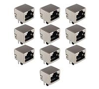Futheda 10 Pcs Prise Jack RJ45 8P8 C PCB Montage Réseau Connecteurs Ethernet Coupleurs à 180 °