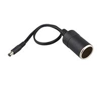 Futheda 12/24 V Prise Allume-Cigare Femelle Connecteur de câble Adaptateur convertir vers mâle DC 5.5 * 2.1 mm 10 A 38 cm