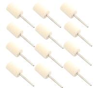 Futheda 12 pcs 12 mm cylindrique polissage en feutre Pad, feutre kit de polissage Outil de polissage pour bijoux, verre, pierre, EN CÉRAMIQUE, Nail Art