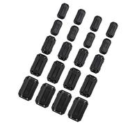 Futheda 20 pcs 3 mm 5 mm 7 mm 9 mm 13 mm de diamètre intérieur à Anneau de ferrite Core Anti-interférences Haute fréquence Filtre RFI EMI Noise Suppressor Clip de câble Noir