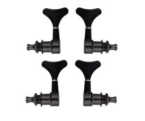Futheda 2L2R Lot de 4 chevilles de réglage pour guitare basse acoustique ou électrique Noir