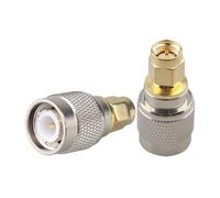 Futheda 2PCS SMA Male to TNC Male RF Coaxial Adapter TNC to SMA Coax Jack Low Loss Connector Compatible with CB Antenna Radio WiFi WiMax Phone Wireless Instrumentation 2G 3G 4G LTE Antenna Router