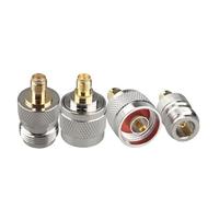 Futheda 4PCS Adaptateur SMA à Type N SMA Femelle à N Femelle SMA Femelle à N Male SMA Male à N Male SMA Male à N Femelle Connecteur RF Coaxial Convertisseur pour Extension d'antenne Wi-FI Cable