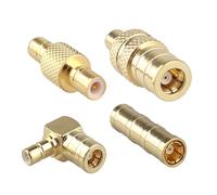 Futheda 4PCS Dab Adaptateur d'antenne de Voiture SMB Femelle à Male Convertisseur de Connecteur RF Compatible avec JVC Radio Pioneer Clarion Kenwood Alpine GPS Système Embarqué Satellite Sirius