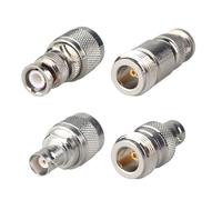 Futheda 4PCS N Type to BNC Coax Adapter Kit N to BNC Male to Female Jack RF Coaxial Connector Gender Changers Antenna Converter Compatible with Ham Radios Walkie LMA Cable WiFi Analyzer LAN Devices
