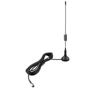 Futheda Antenne SMA 868 MHz 5dBi omnidirectionnelle base magnétique antenne 3 m RG174 câble d'extension SMA mâle adaptateur compatible avec Homematic CCU3 CCU2 WiFi Bluetooth GSM ISM DCS PCS HSDPA