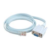 Futheda Câble de console RJ45 vers RS232, DB9 9 broches port série femelle vers RJ45 mâle Cat5 Ethernet LAN Rollover 1,4 m