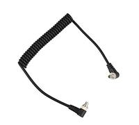 Futheda Câble d'extension de synchronisation PC vers PC, mâle vers mâle Flash PC 30,5 cm Cordon spiralé avec vis de Verrouillage Compatible avec Les appareils Photo Reflex numériques