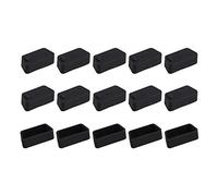 Futheda Lot de 15 Bouchons Anti-poussière en Silicone pour Port d'interface VGA Femelle Compatible avec Port mâle RS232 HDB15 Noir