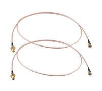 Futheda Lot de 2 Adaptateur RP-SMA Mâle vers RP-SMA Femelle Câbles d'extension d'antenne Câble Coaxial RG316 à Faible Perte 1M pour Adaptateur USB WiFi Routeur Mini PCI Express Cartes Réseau PCIE
