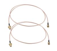 Futheda Lot de 2 Adaptateur SMA Mâle vers SMA Femelle Câbles d'extension d'antenne Câble Coaxial RG316 à Faible Perte 1M pour Adaptateur USB WiFi Routeur Mini PCI Express Cartes Réseau PCIE