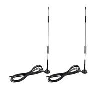 Futheda Lot de 2 antennes 4G LTE 12 dBi TS9 mâle, base magnétique, antenne réseau externe avec câble de 3 m, compatible avec Vodafone EE O2 Trois Netgear Huawei 4G LTE WiFi Hotspot USB Modem Aircards