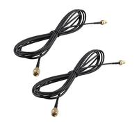 Futheda Lot de 2 Câble d'extension d'antenne RP-SMA Mâle vers RP-SMA Femelle RG174 Câble Coaxial 2M pour Routeur WiFi Antenne FPV Carte PCI sans Fil Caméra de Sécurité IP