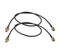 Futheda Lot de 2 Câble d'extension d'antenne RP-SMA Mâle vers RP-SMA Femelle RG174 Câble Coaxial 50 cm pour Routeur WiFi Antenne FPV Carte PCI sans Fil Caméra de Sécurité IP
