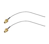 Futheda Lot de 2 Câbles d'extension d'antenne U.FL IPX MHF4 vers SMA Femelle 15 cm Câble Coaxial pour Mini PCI Express PCIE Carte Réseau WiFi Routeur FPV UAV Drone Controller
