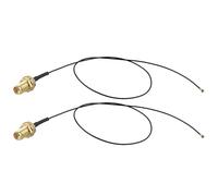 Futheda Lot de 2 Câbles d'extension d'antenne U.FL IPX MHF4 vers SMA Femelle 30 cm Câble Coaxial pour Mini PCI Express PCIE Carte Réseau WiFi Routeur FPV UAV Drone Controller