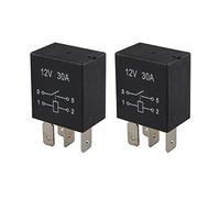 Futheda Lot de 2 relais automatique universel à 4 broches 12 V CC 30 A SPST multi-usage pour voiture, camion, véhicule