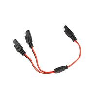 Futheda SAE DC Câble de raccordement d'alimentation Automobile Répartiteur Y 1 à 2 SAE Câble d'extension 18 AWG 30 cm