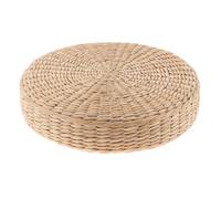 Futon coussin sol Yoga méditation jetée ronde cérémonie du thé balcon pastorale épais bord rond Tatami tapis assis Coussin rond de méditation(30 X 30 X 5cm)
