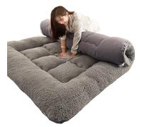 Futon Japonais Pliable Épais Matelas,Matelas De Couchage Super Doux Et Poilus Enroulables,pour invités, dortoirs, Camping(Twin)
