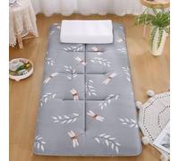 Futon Mat Matelas pliable léger avec base antidérapante pour la sieste, voyage, lit d'invités, dortoir, bureau, tatami (Grigio, 150 x 200 cm)