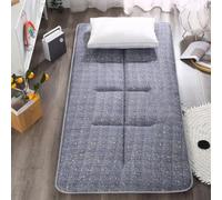 Futon Mat Matelas pliable léger avec base antidérapante pour la sieste, voyage, lit d'invités, dortoir, bureau, tatami (Bianco, 150 x 200 cm)