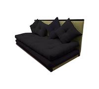 Futon On Line Canapé Tatami, Noir, 80x200 cm.