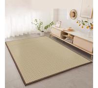 Futon Tapis Japonais Antidérapant Et Respirant de 1,8 Cm D'épaisseur, Tapis en Rotin Japonais for Chambre à Coucher, Salon, Pause Déjeuner, Jeux D'éveil, Salle de Yoga