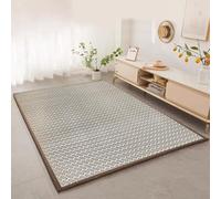 Futon Tapis Japonais Antidérapant Et Respirant de 1,8 Cm D'épaisseur, Tapis en Rotin Japonais for Chambre à Coucher, Salon, Pause Déjeuner, Jeux D'éveil, Salle de Yoga